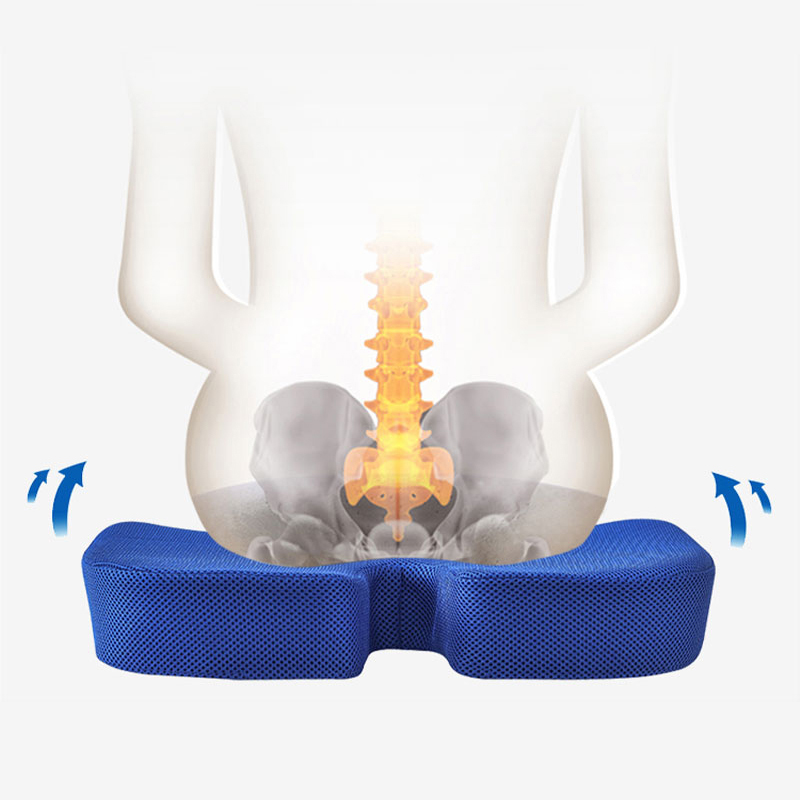 وسادة مقعد من جل تبريد رغوة الذاكرة لتقويم العظام على شكل بيضة